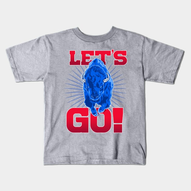 Let's Go Buffalo! Kids T-Shirt by Vector Deluxe